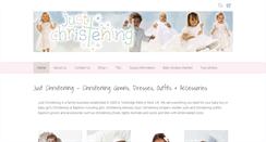 Desktop Screenshot of justchristening.co.uk